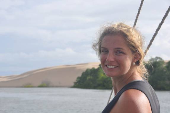 Felicidade ao chegar à bela Ilha de Lençóis, nas Reentrâncias Maranhenses - MA